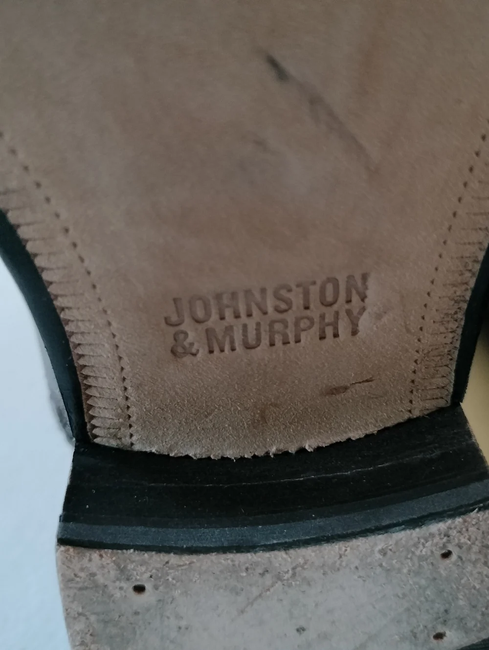 Johnston & Murphy Classic 7.5 Brown Faux Leather Riding Boots Office Chic Preppy